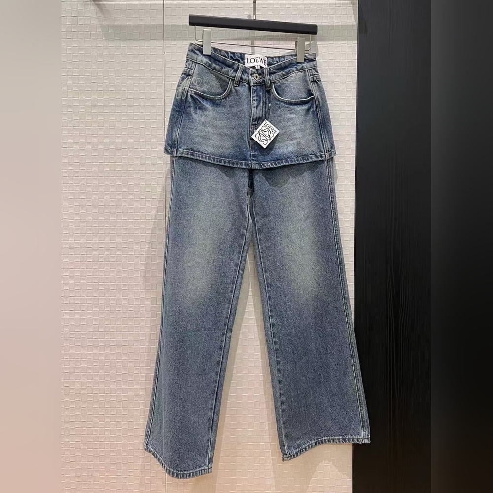 Loewe Overskirt Bilayer Jeans